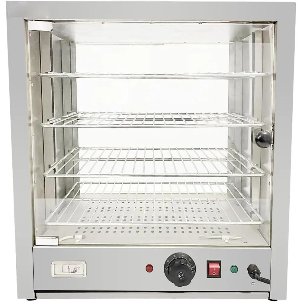 

Витрина-нагреватель для еды 19 дюймов, 3 полки, с задней дверцей (дисплей для горячей еды 19,29 дюйма)