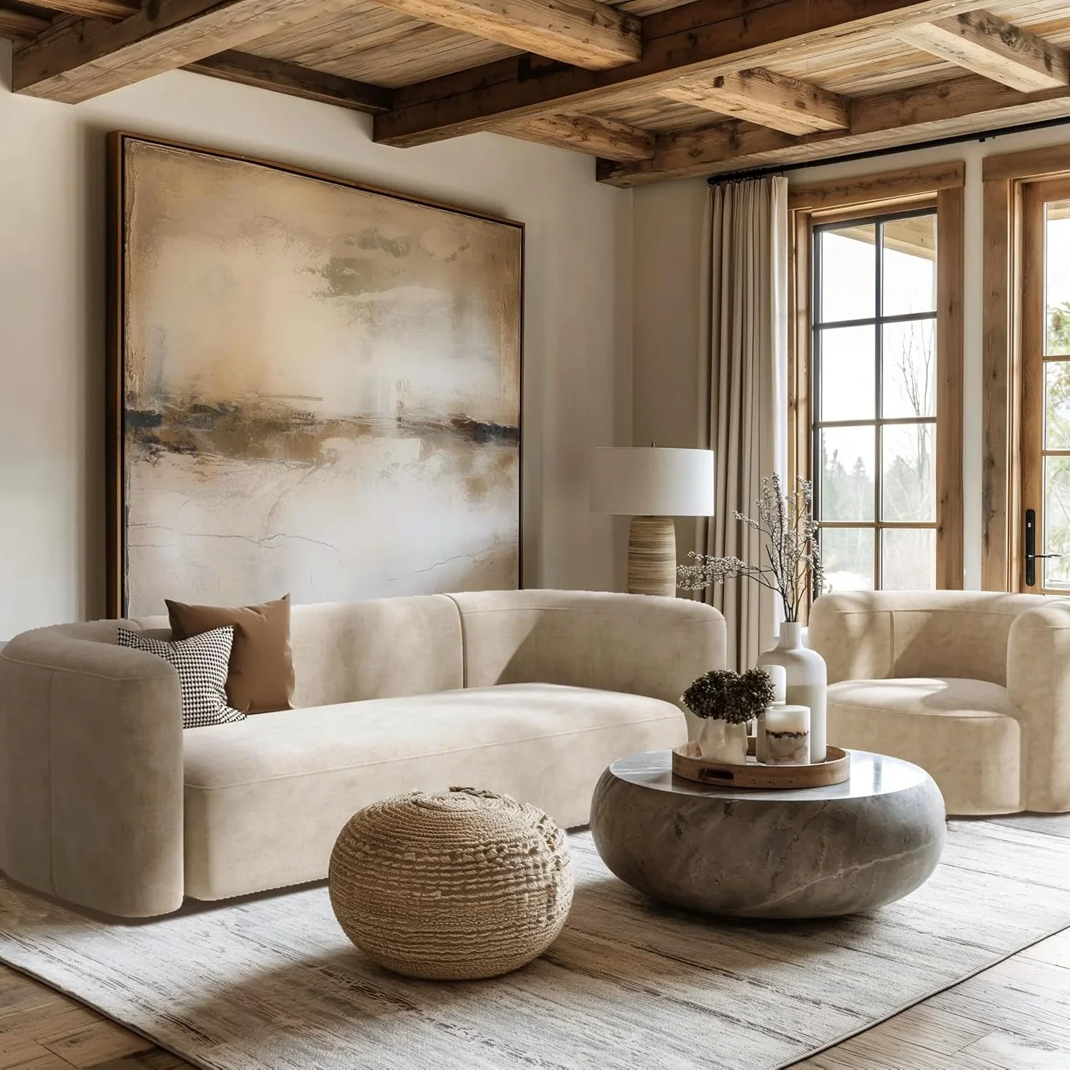 Sectional Velvet Couch Sofa with Chaise Lounge Upholstered L Shaped Couch for Apartment, Living Room 3 Seater Sofas Chair - view 5