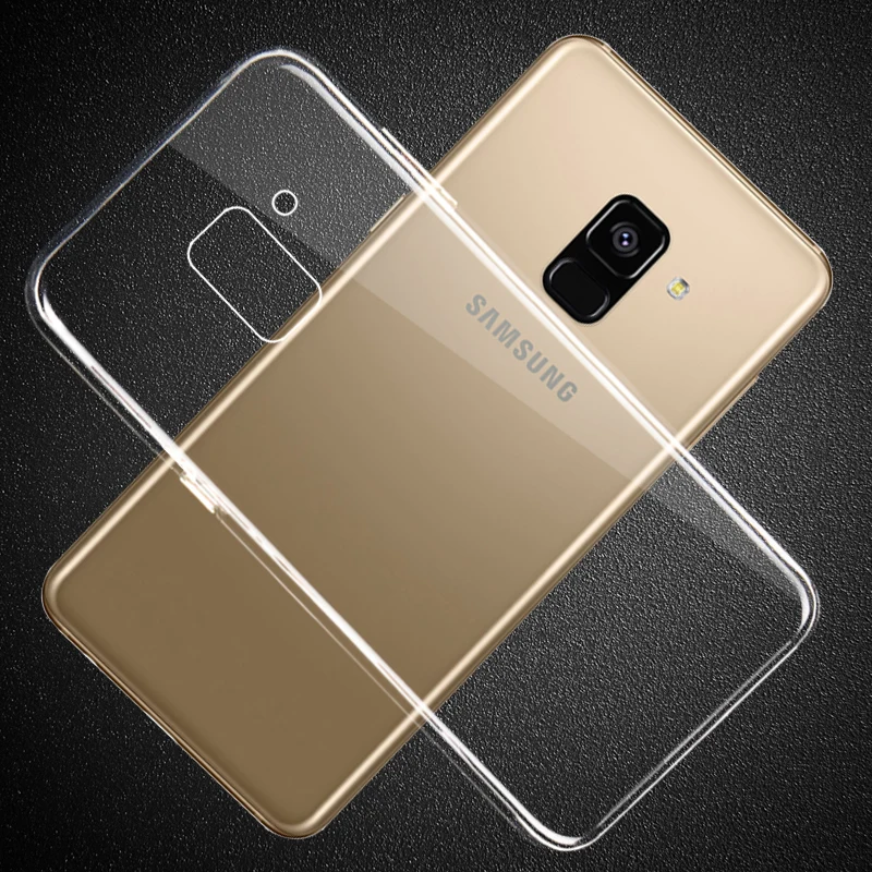 Ricestate Premium TPU Case For Samsung Galaxy A6 2018 A6+ Plus A8 Plus A7 A8 A9 2018 Transparent Silicone Soft Clear Back Cover