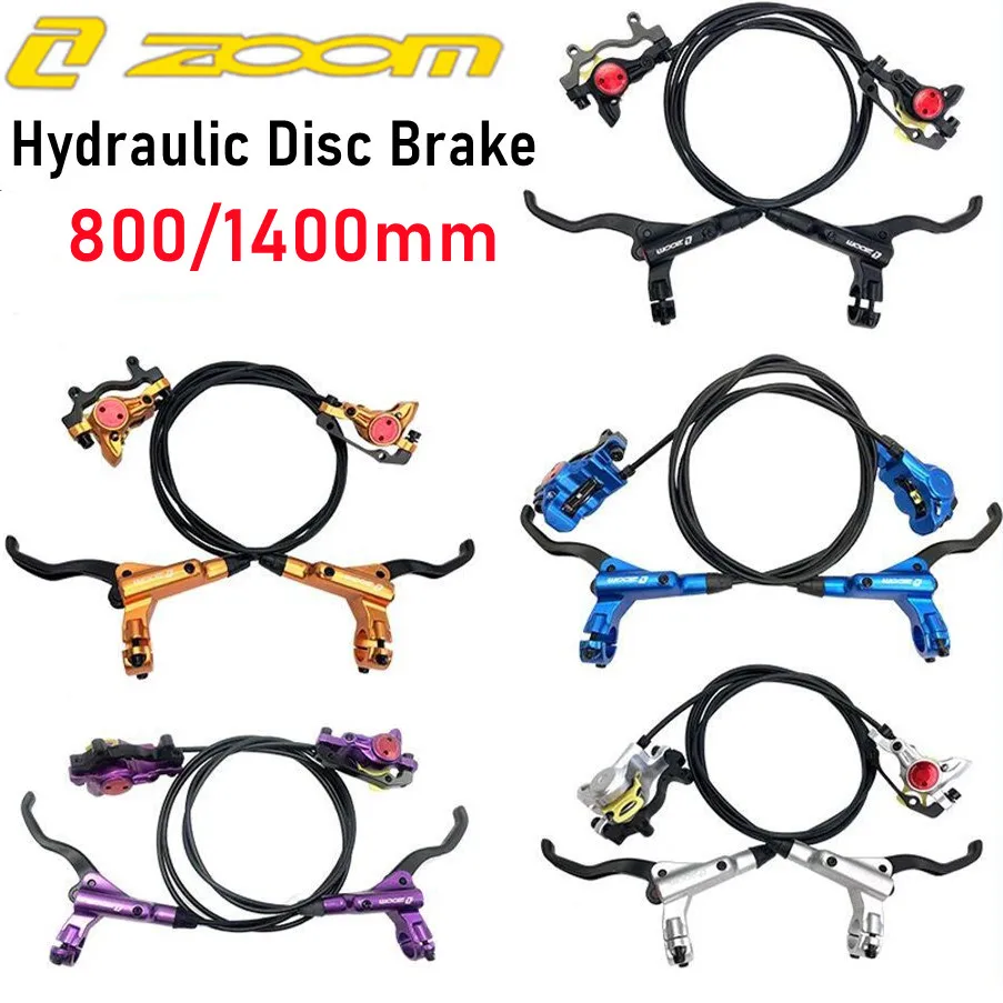 

ZOOM HB875 MTB Bike Hydraulic Disc Brake Set 800/1400mm Left Front/Right Rear Mountain Bicycle Oil Pressure