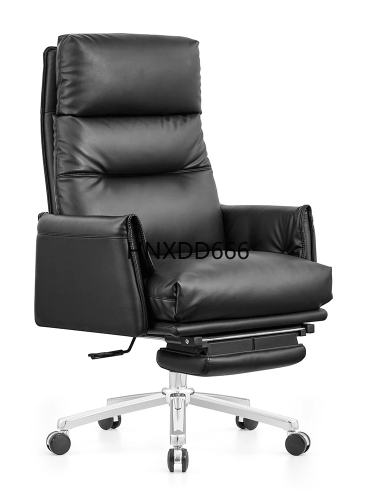 

Boss office chair ergonomic lunch break chair cowhide