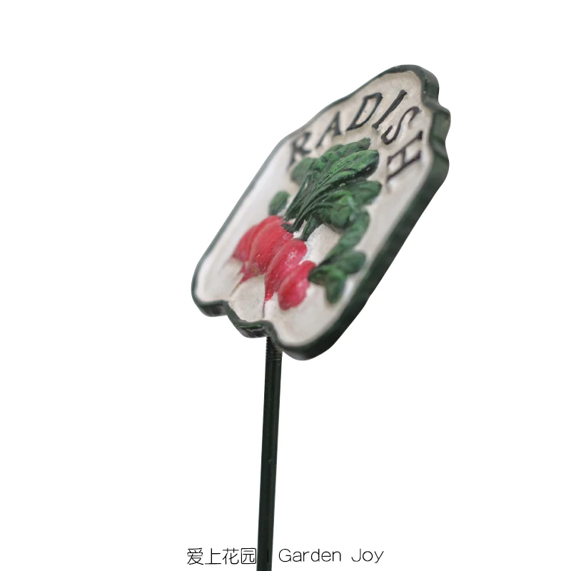 Cast Iron Plant Tags for Decorative Labels, Vegetable Garden Accessories