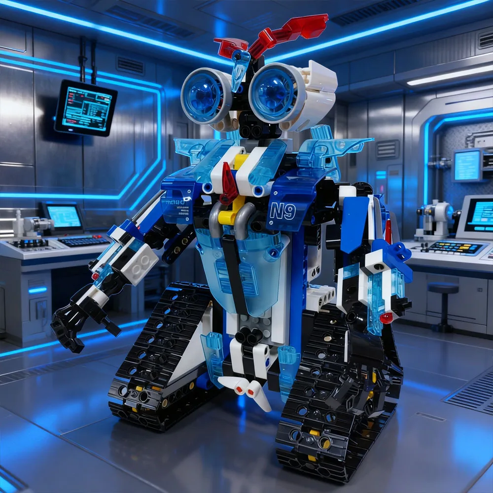 

Гусеничный робот, 472 шт., строительные блоки, сборные игрушки, модель робота, кирпичи, игрушки, украшения для комнаты, Новый год, Рождество, подарки на день рождения