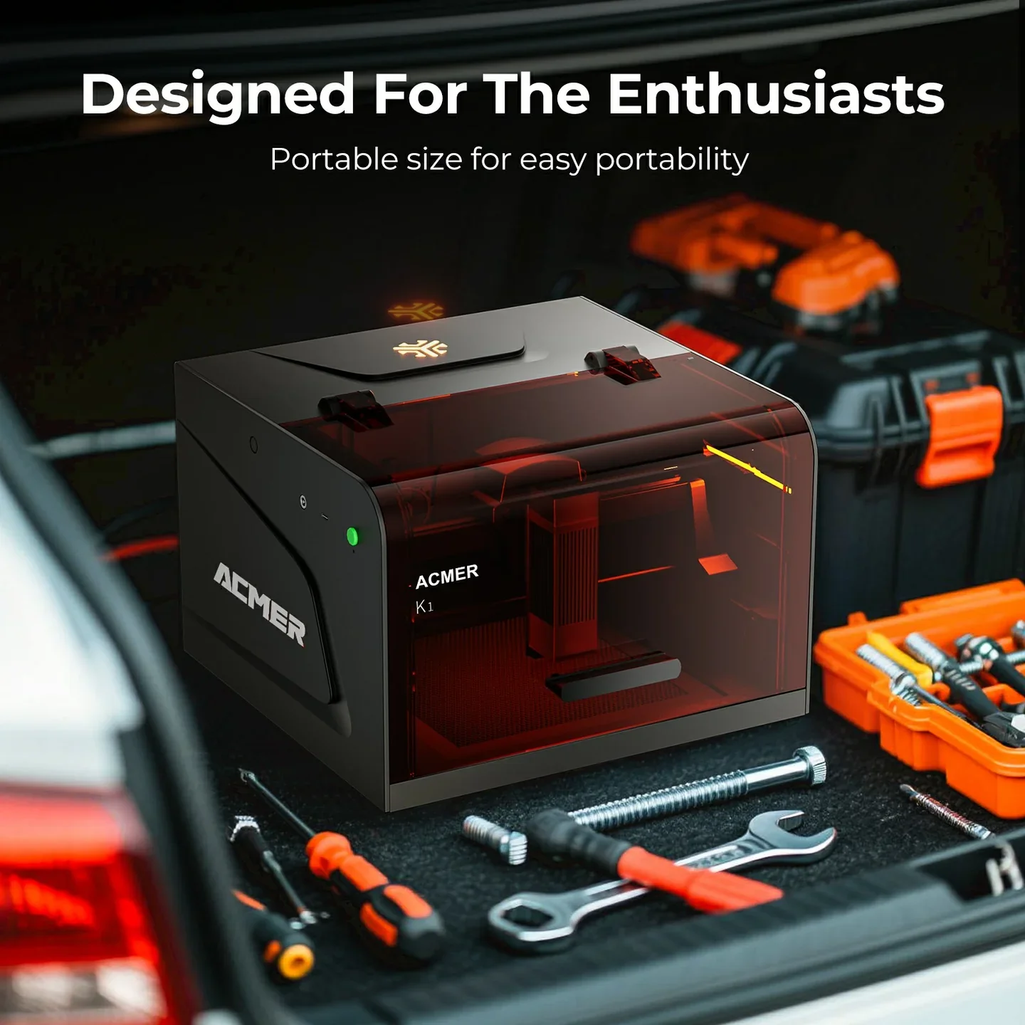 ACMER K1 Geschlossener tragbar – Industrial Handheld Laser Engraver Bewertung und Preis
