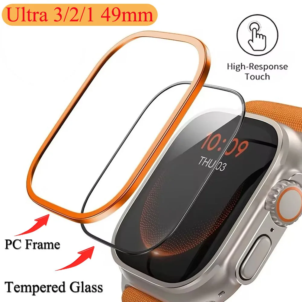 Tempered Glass For Apple Watch Ultra 3 49mm Titanium Metal F