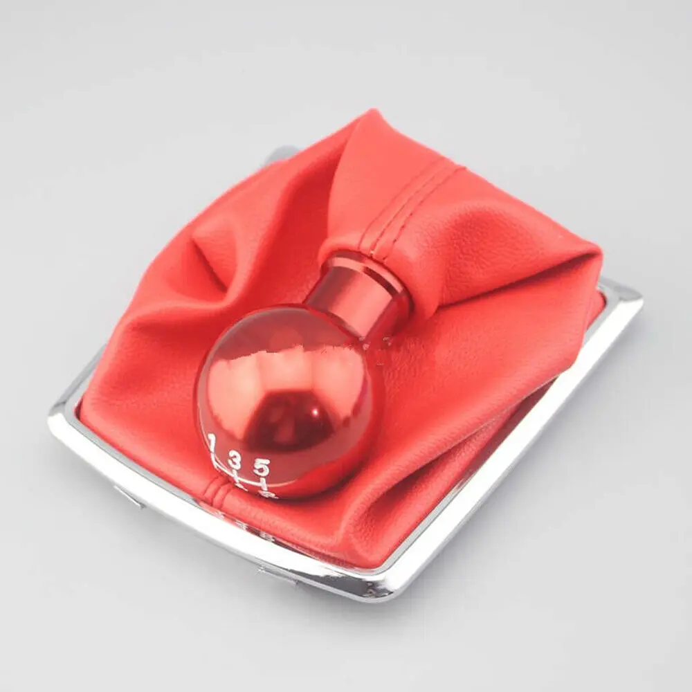 

WXZOS красный алюминиевый сплав 5-скоростная ручка переключения передач для Ford Focus 2005-2011