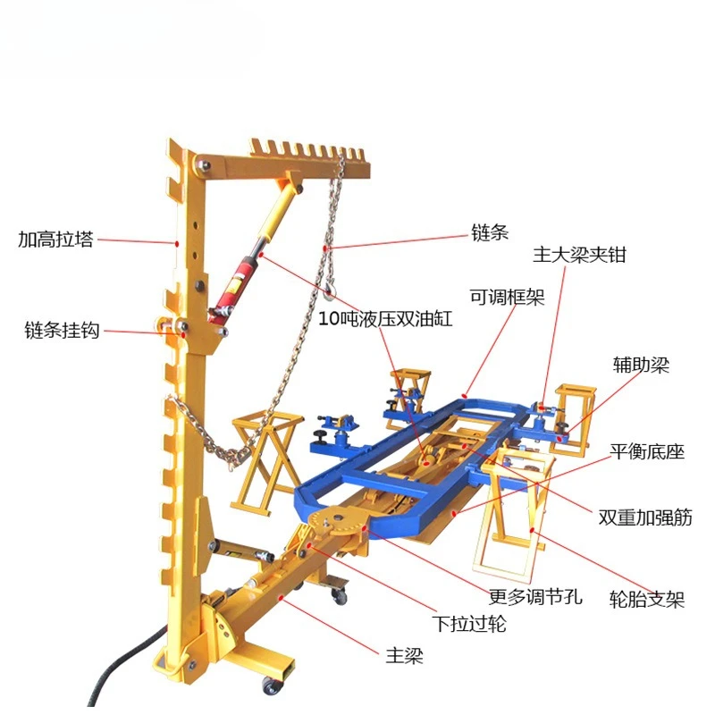 Automotive Sheet Metal Maintenance Equipment, Scissor Beam Calibration Instrument for Body Structural Repair Workshops