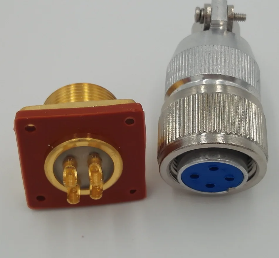 Vacuum sealed glass sintered aviation plug connector LQ1504