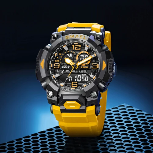 SMAEL marca 8099 impermeable Dropshipping reloj despertador luz nocturna moda joven negocios relojes de pulsera deportivos de cuarzo