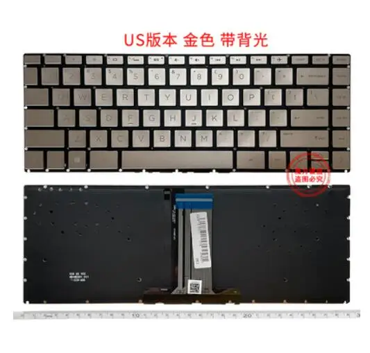 

FOR HP Pavilion X360 14-BA 14T-BA 14M-BA 14-BS TPN-W125 Q186 Q189 Q187 C131 240 G6 245 G6 246 G6 Keyboard US Backlit golden