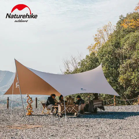 Naturehike 나비 캐노피 대형 캠핑 Tarp 8-10 사람 차양 방수 PU10000 차양 야외 태양 보호 태양 대피소