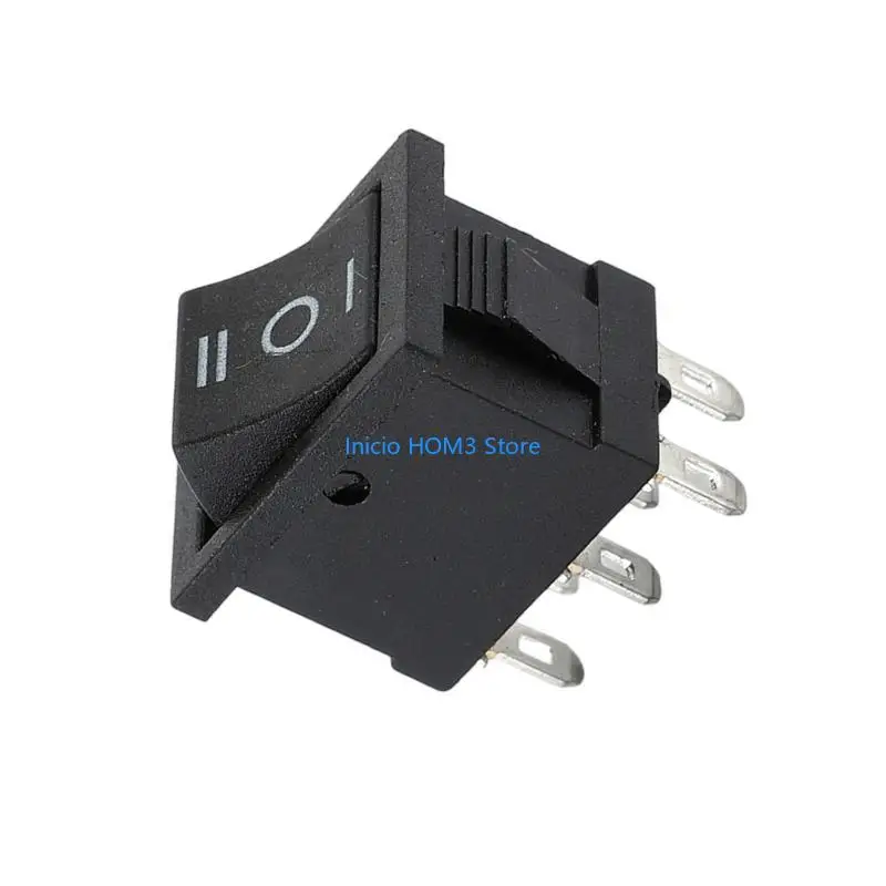 A5YD 1/4/10PCS 250V 6A 125V 10A 해양 로커 스위치 전원 스위치 6 핀 3 포지션 로커 토글 스위치 설치하기 쉬운