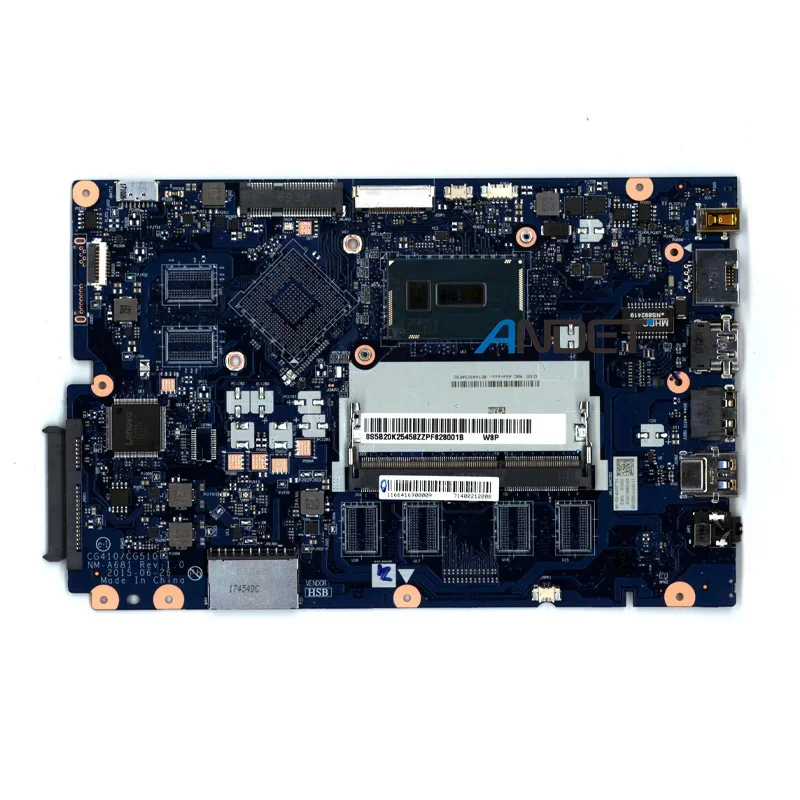 For Lenovo IdeaPad 100-15IBD I5-5200U UMA Laptop Motherboard Notebook Mainboard Accessories 100% test OK 5B20K25458 5B20L80618