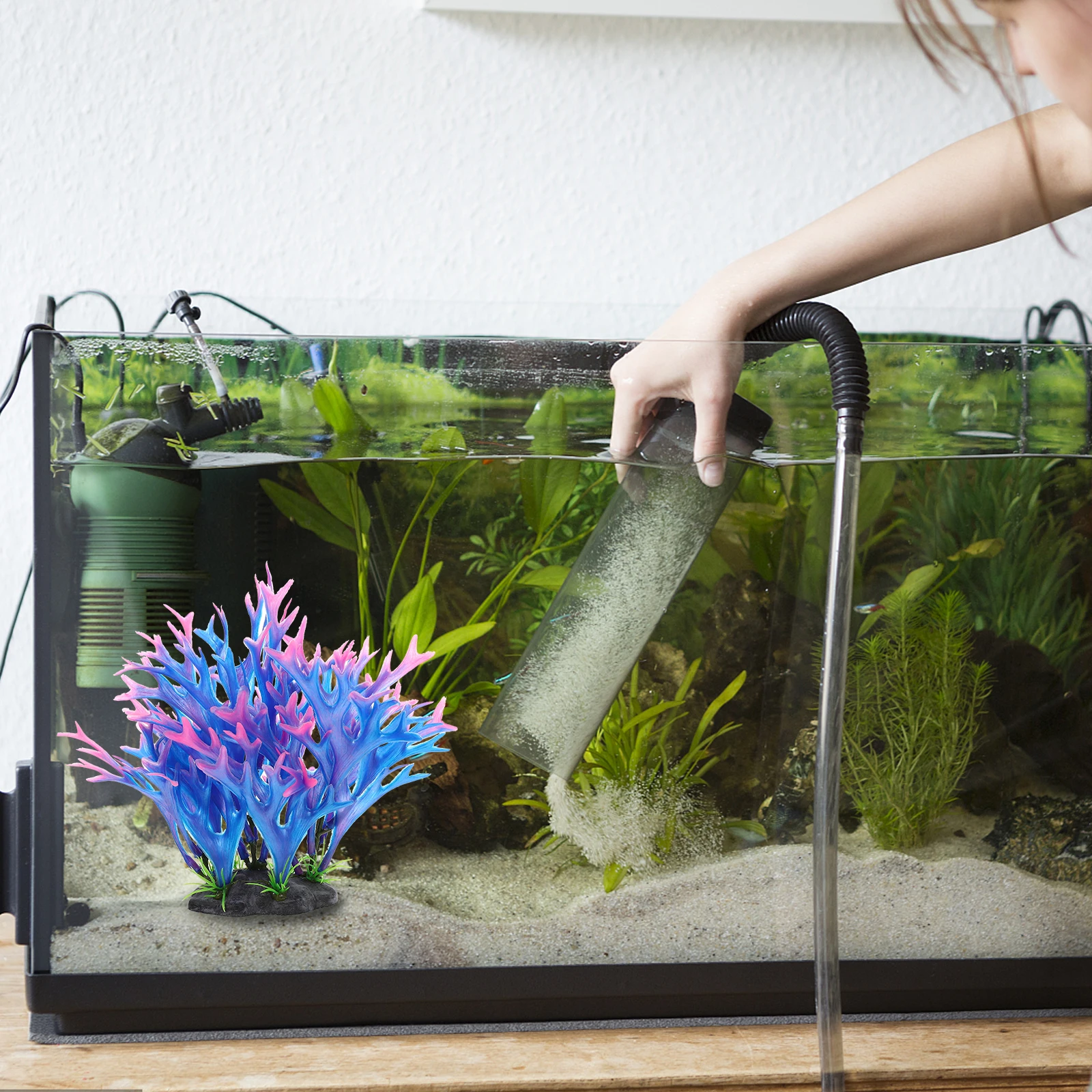 

Artificial Coral Decor Fish Tank Aquarium Plants L scape Prop Vivid Simulated Environment Safe Material Gentle to Fish Easy