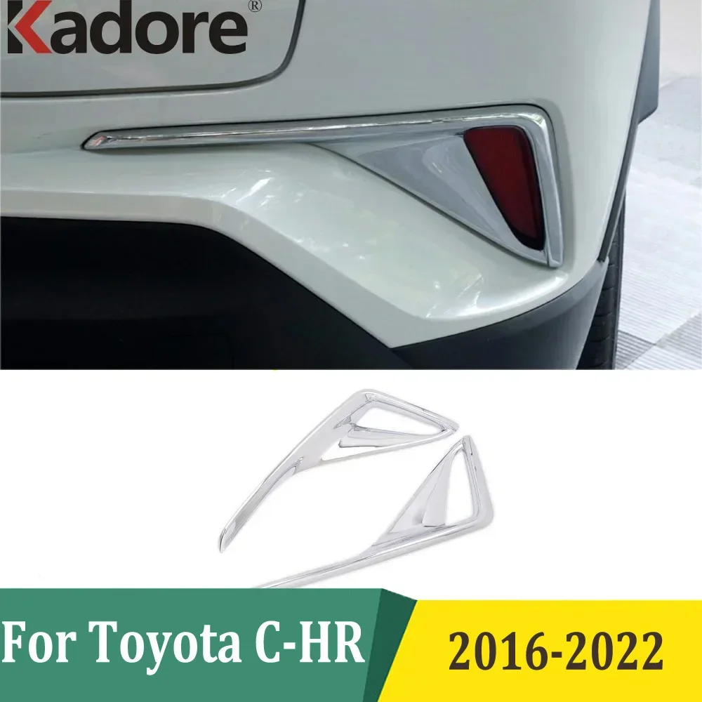 

Для Toyota C-HR CHR 2016 2017 2018 2019 2020 2021 2022 Хромированная задняя противотуманная фара, рамка противотуманной фары, отделка автомобиля, аксессуары