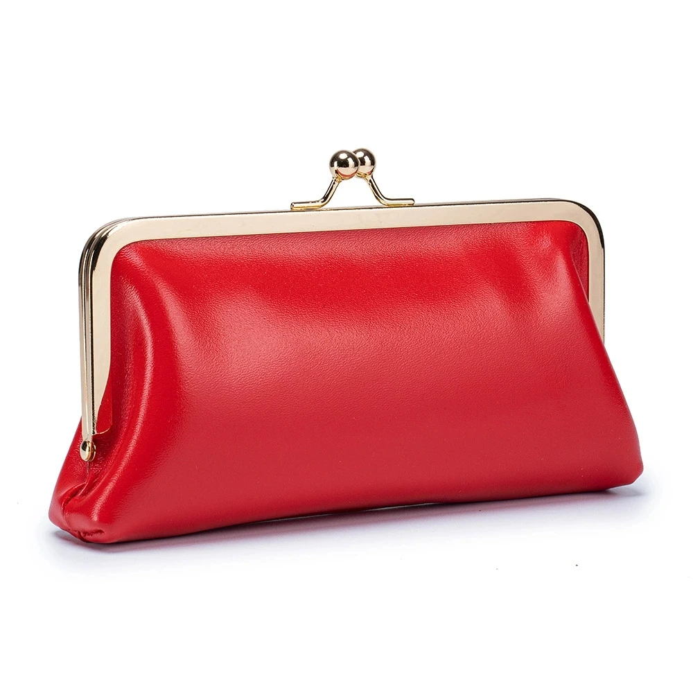 

Модная женская сумка-клипса из натуральной кожи, кошелек из масляного воска из коровьей кожи, держатель для карт, кошелек из воловьей кожи, клатч