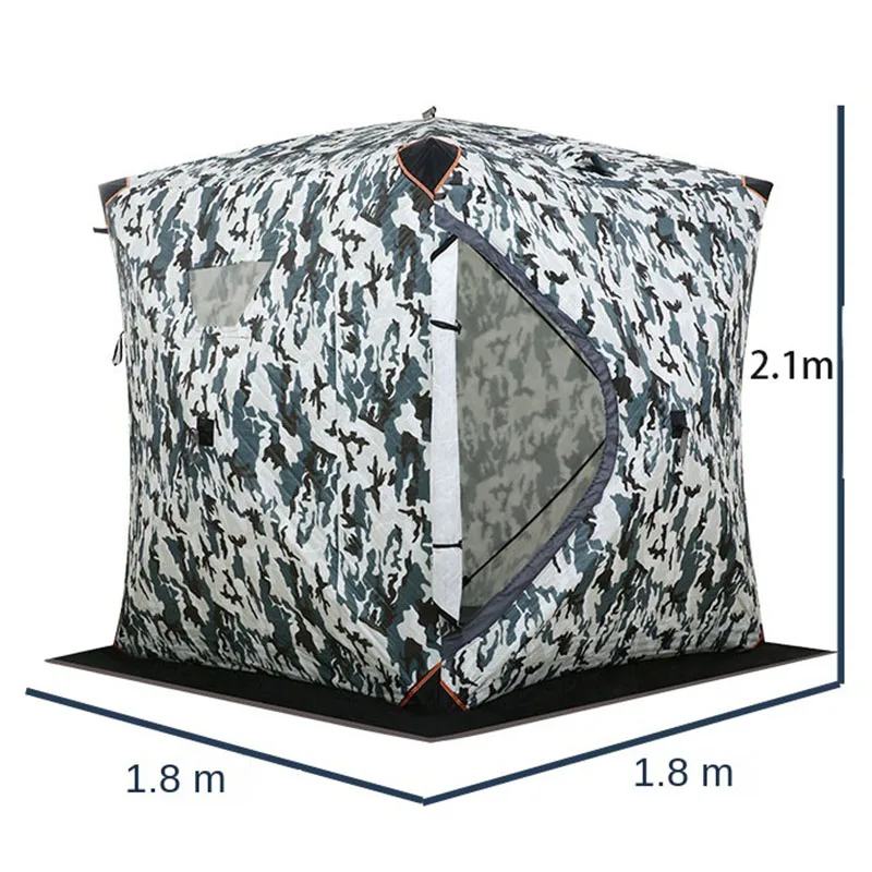 Quick Automatic Opening Camping Tent, Outdoor Tent, Thickened, Warm, Fishing, Camping Equipment, Portable, Winter, 3-4P