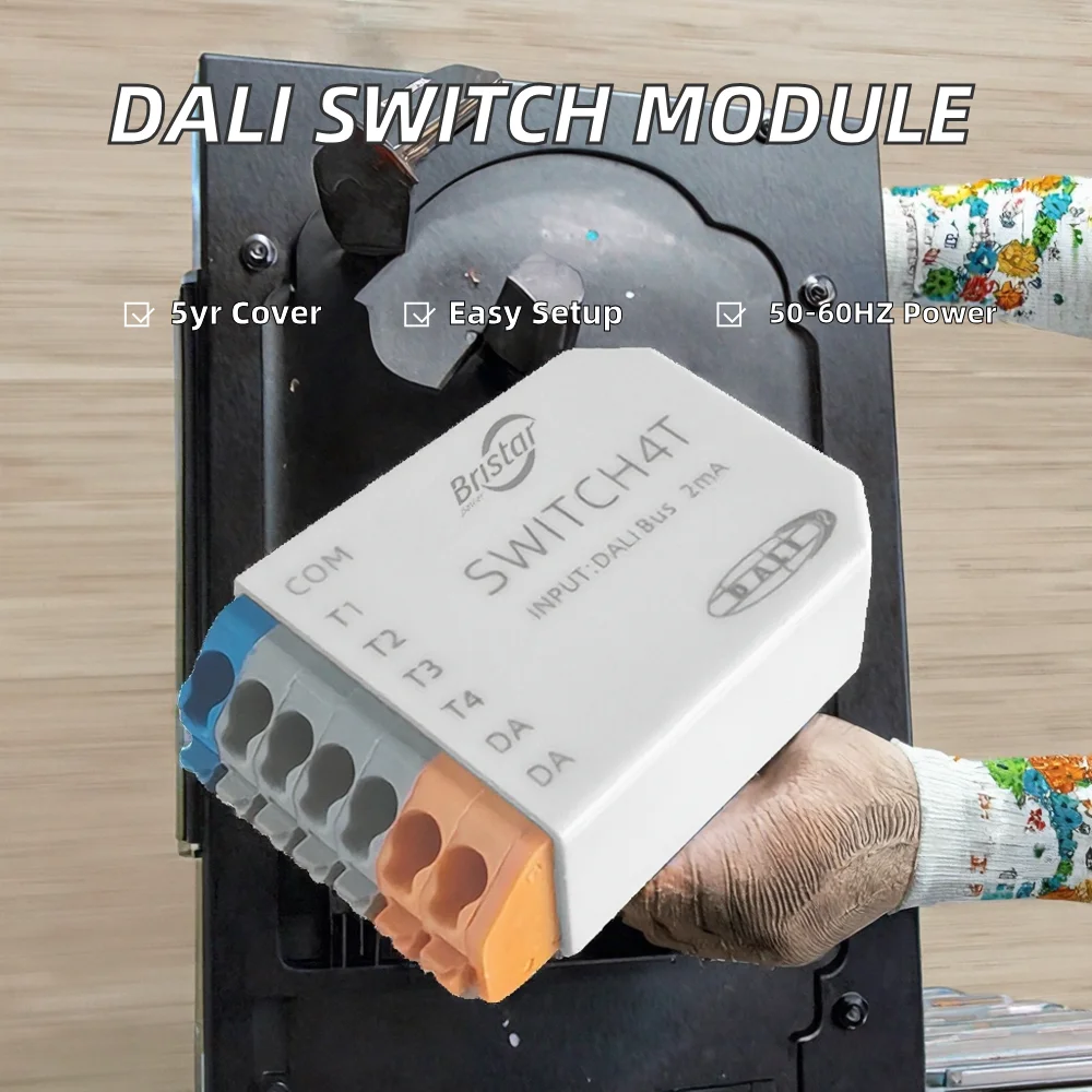 DALI Dry Contact Module SWITCH for DALI Controller System LED Driver Input Bus 2mA 12V 1-50W Accessories