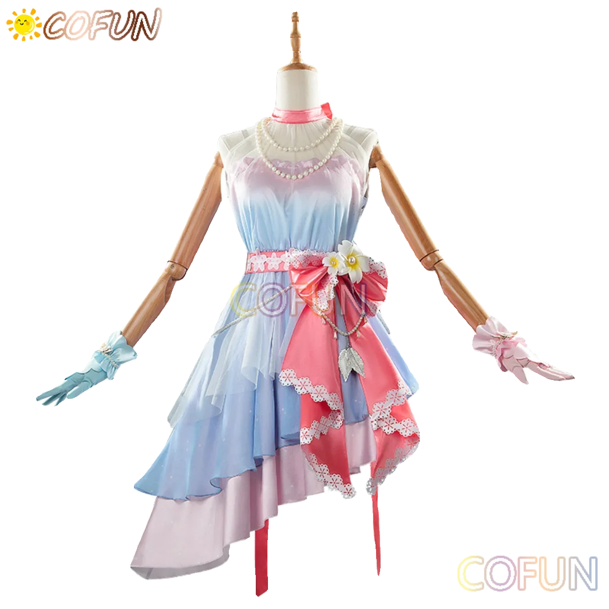 COFUN [Customized] Umamusume: Pretty Derby Sakura Chiyono O Cosplay Costume Halloween Game Suit Women Lovely Gorgeous Dresses