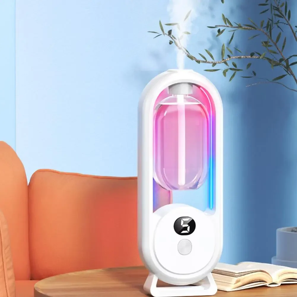 For Living Room, Bedroom Automatic Fragrance Diffuser, USB Powered Essential Oil Diffuser with Spraying & Light, Home Fragrance