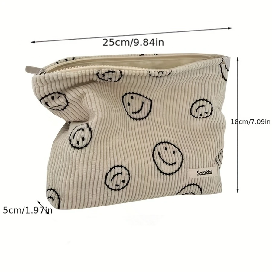 Makeup Bag Travel Toiletry Bag Cute Makeup Brushes Bag Cosmetic Bags for Women Zipper Makeup Bags for Purse