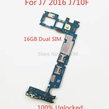 1pcs 2016 unlocked motherboard part for Samsung Galaxy J7 100% Unlocked f Samsung fn Samsung f/DS 16GB replace part.