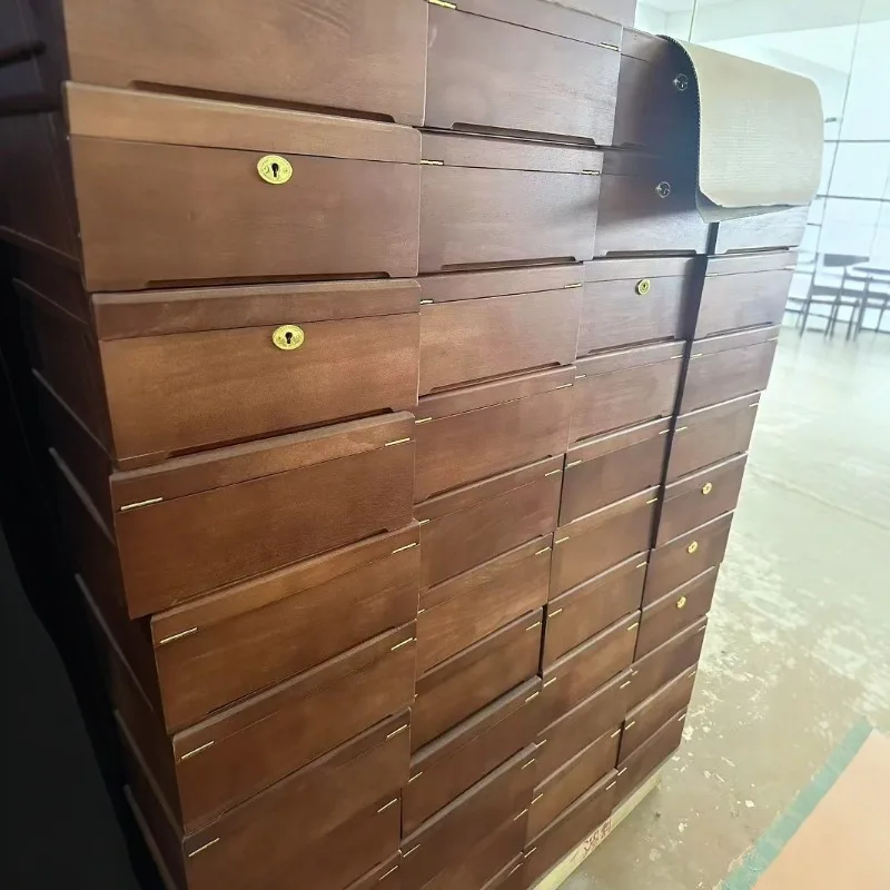 

Подарочная коробка из каучукового дерева с замком-ключом, новая упаковка, для трансграничной торговли, декоративное хранение