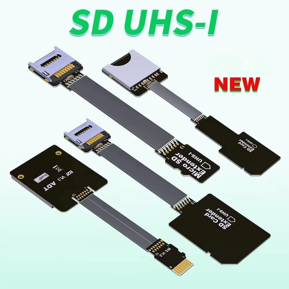 ADT B11SF TF to MicroSD SD Card Extension Cable Extender Support SDHC SDXC UHS-I Full-speed Stable No FPC Card Reading Test Line