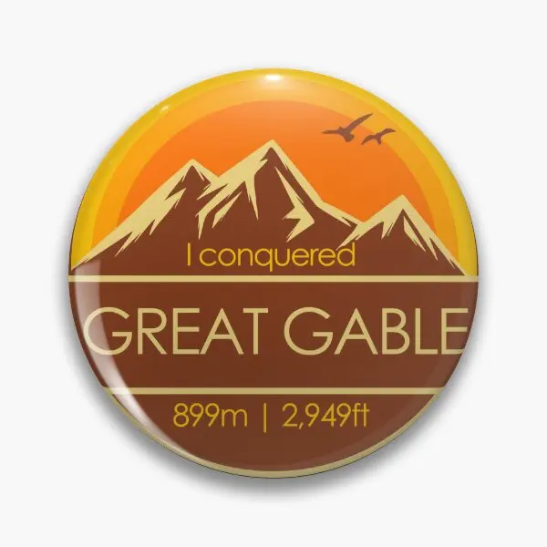 I Conquered Great Gable Hiker Is Collecta  Soft Button Pin Cute Gift Fashion Clothes Metal Jewelry Creative Lover Brooch Funny