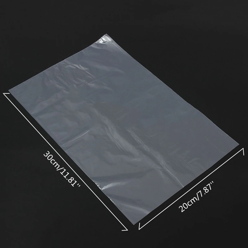 100Pcs PVC Heat Shrink Wrap Bags Flat Seal Gift Packing 8 Inch X 12 Inch