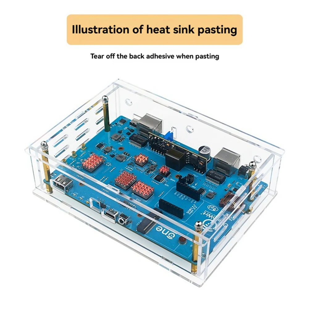Dissipateur thermique entièrement en cuivre pour Banana Pi Openwrtone pour Kit de refroidissement de carte Dev Banana Pi Openwrtone