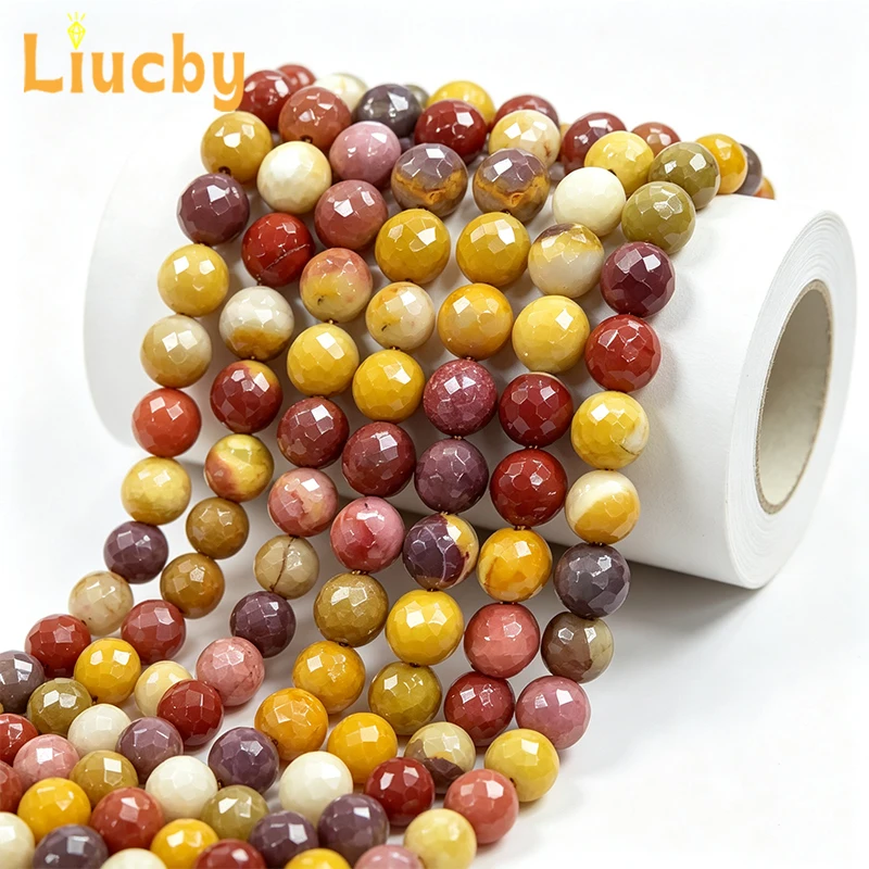 Großhandel Natürliche Facettierte Gelbe Jaspis Runde Lose Perlen Heilkristalle für Schmuck DIY 4mm 6mm 8mm 10mm 12mm 15 Zoll Stränge – Detail 6