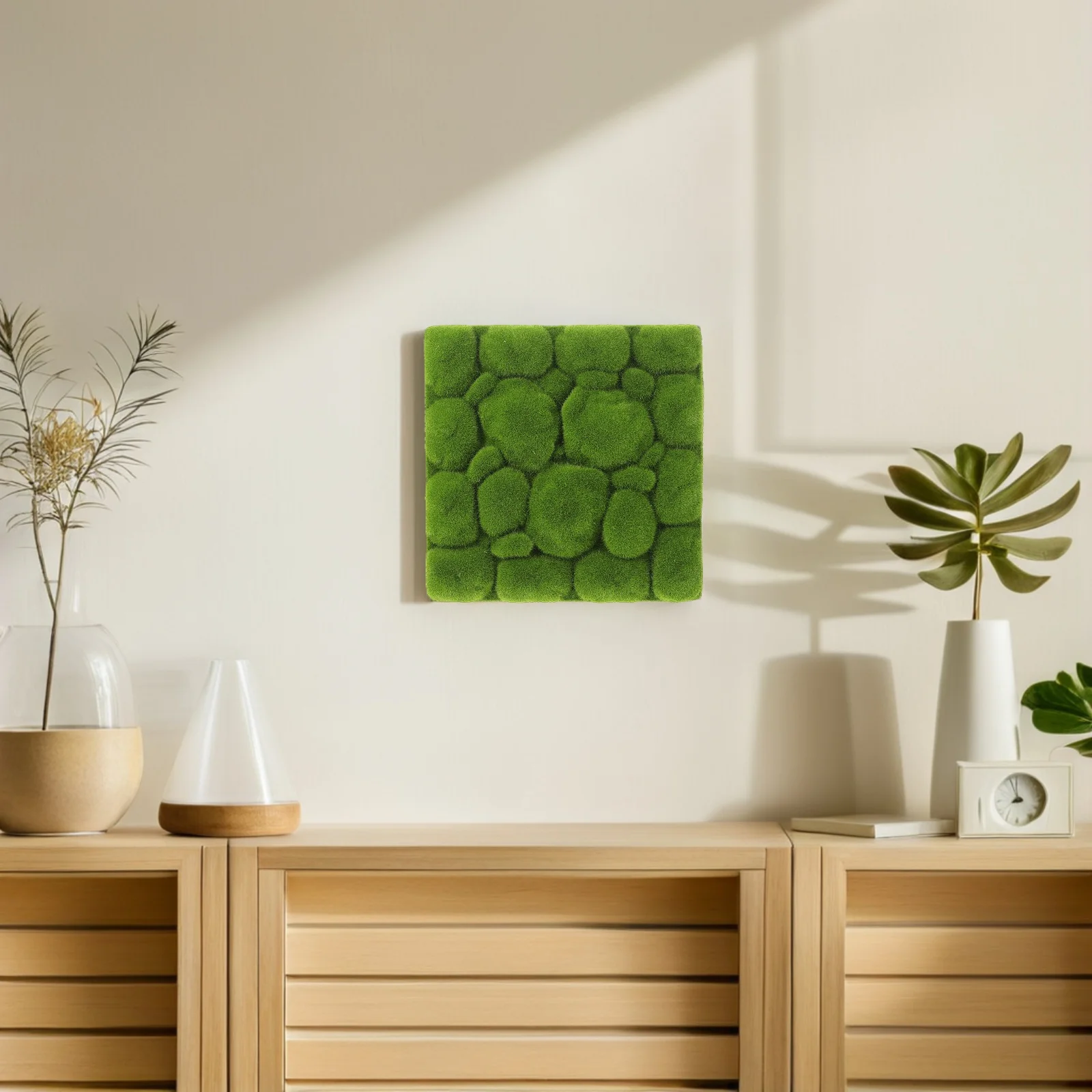 

3pcs Simulation Moss Foam Board Green Plants Wall Decoration Diy Artificial Moss Decor For Indoor Home Wedding Flower