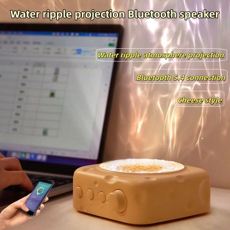 Boxwave Portable Wave Projection Light Bluetooth Speaker Hifi Audio System