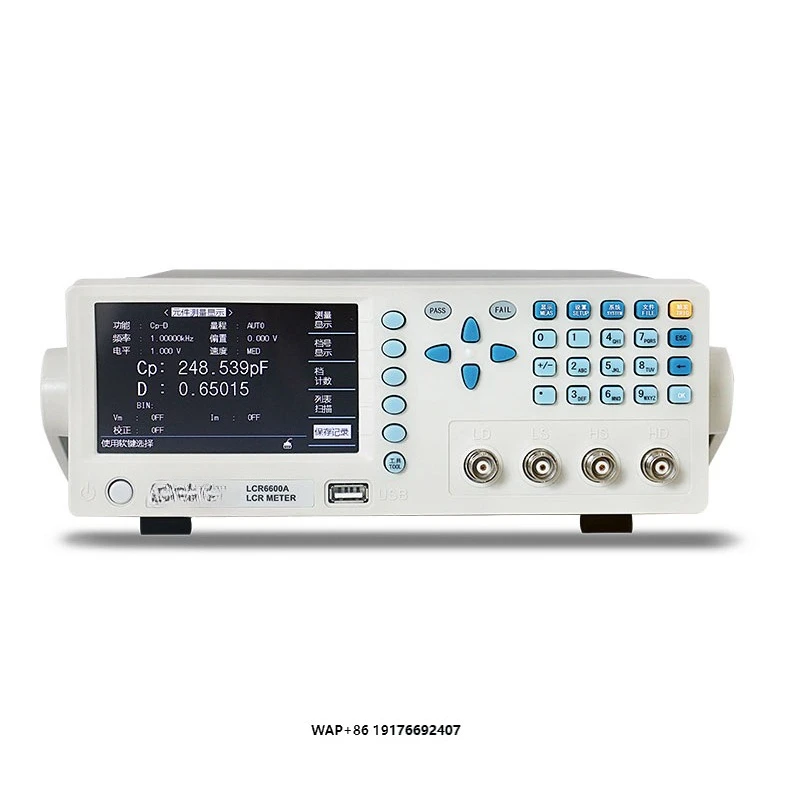 LCR6200A Desktop Capacitance Inductance Measuring Instrument 12Hz~200kHz High Precision Digital LCR Meter Tester Bridge