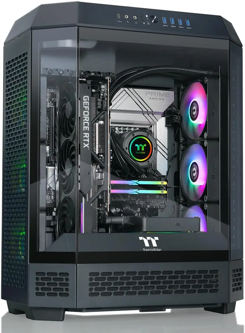 Thermaltake LCGS Reactor 9590 Gaming Desktop (AMD Ryzen™ 9 9950X3D, ToughRam 32GB DDR5 6000MT/s RGB Memory, NVIDIA® GeForce