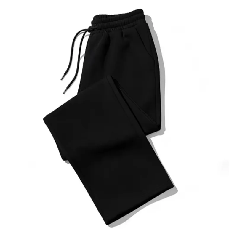 Mens Sweatpants Straight Fit Joggers for Sports and Streetwear Loose Oversized Casual Pant Drawstring Multi-pocket Men Long Pant