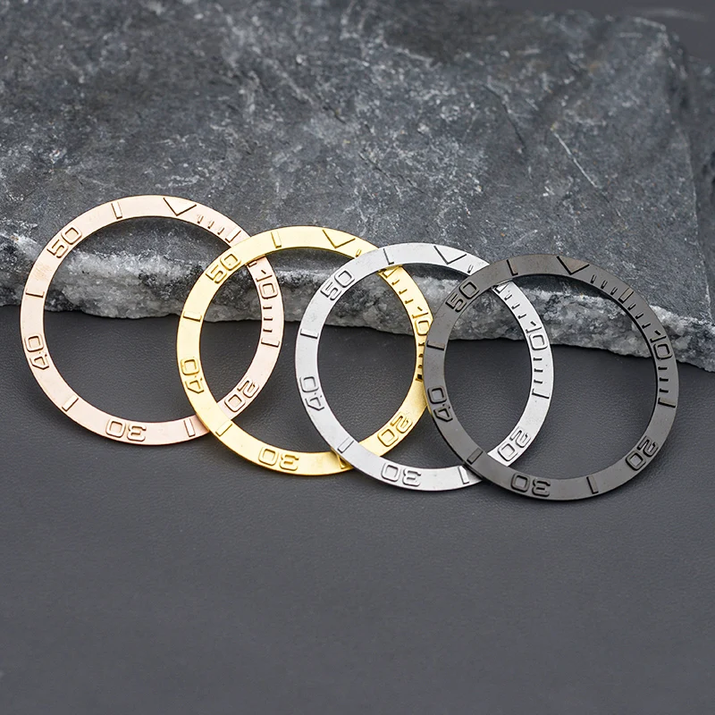 

38mm Embossed Ceramic Bezel Insert Ring Inner Diameter 31.5mm Fits Men Diving Watch Replacement of Watch Accessories