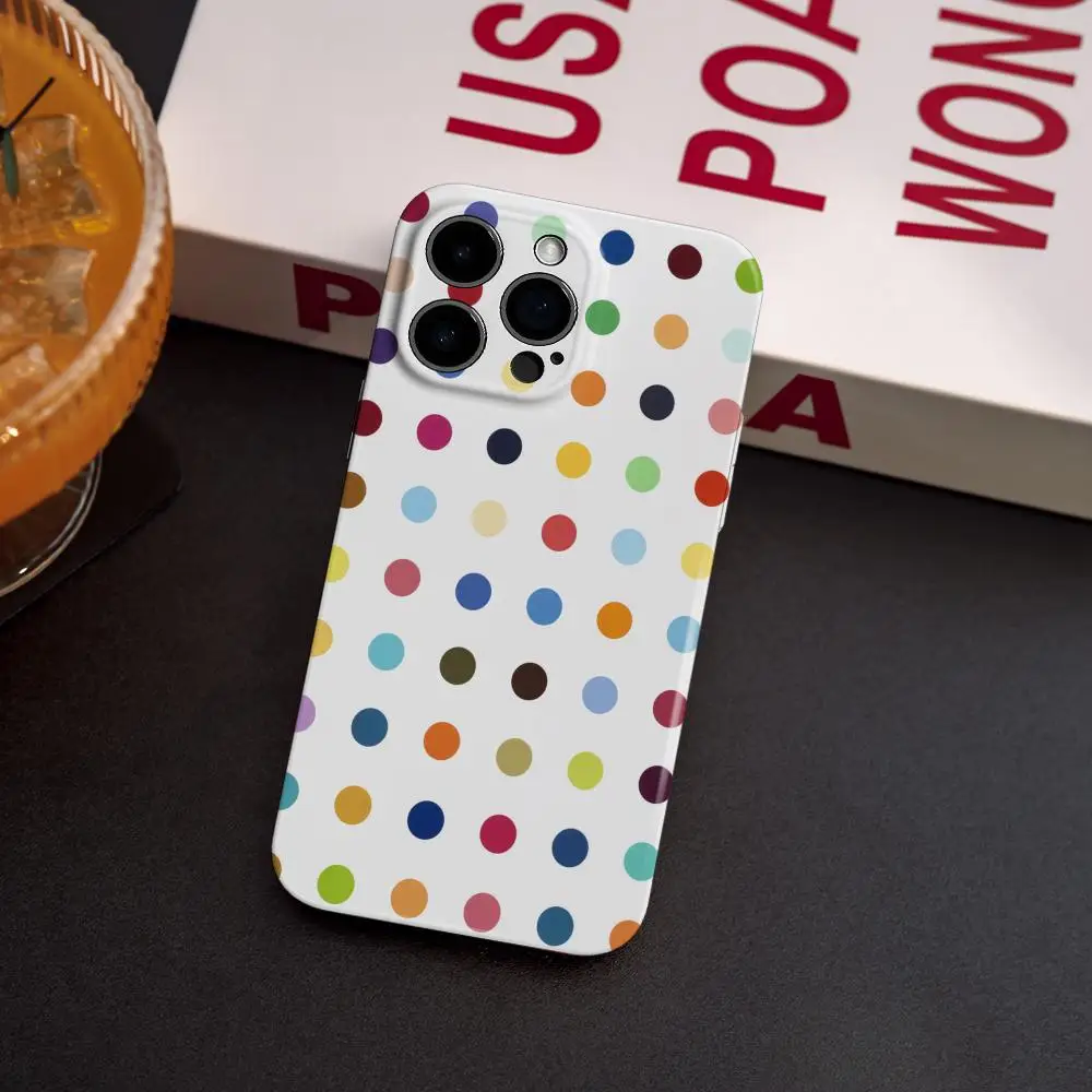 

Чехол для телефона Damien Hirst для iPhone 17, 16, 15, 14, 13, 12, Pro Max Plus, глянцевый HD, с тонкими отверстиями, жидкая пленка, мягкий корпус