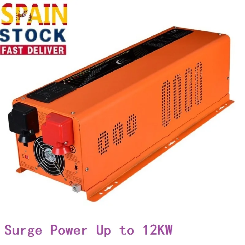 Inversor de corriente de 4KW, cargador de batería incorporado de 40A, 2 en 1, LED DC48V AC230V, onda sinusoidal pura, 4000W AC y DC, electrodoméstico Solar fuera de la red