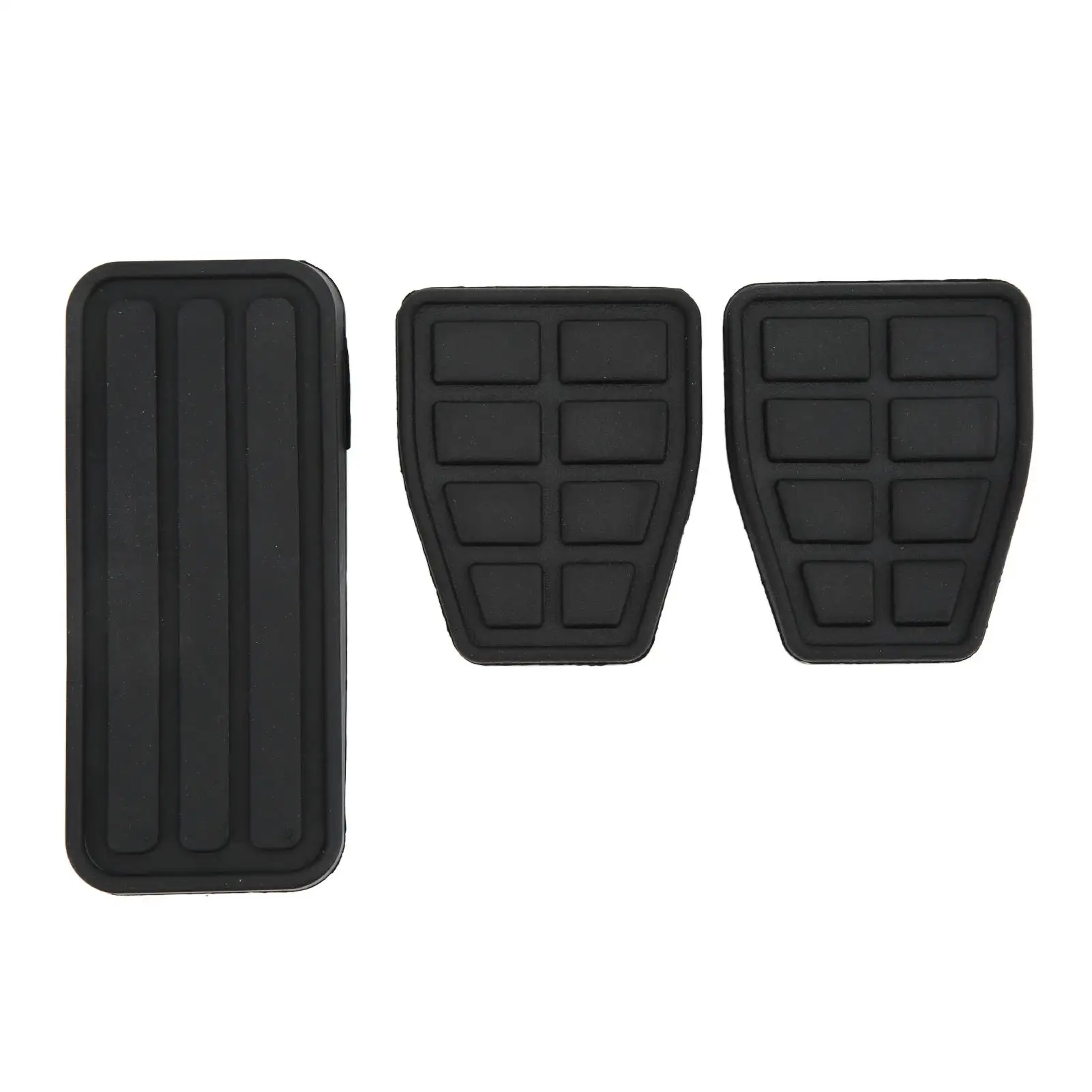 

3pcs Clutch Brake Accelerator Pedal Pad Kit Rubber Black Flexible Wearproof Replacement for t4 Transporter 1990-2003