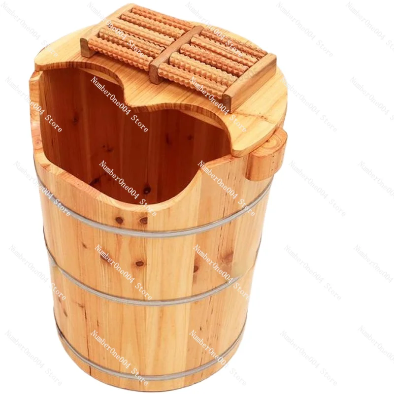 45cm high bend cedar foot bath barrel tub