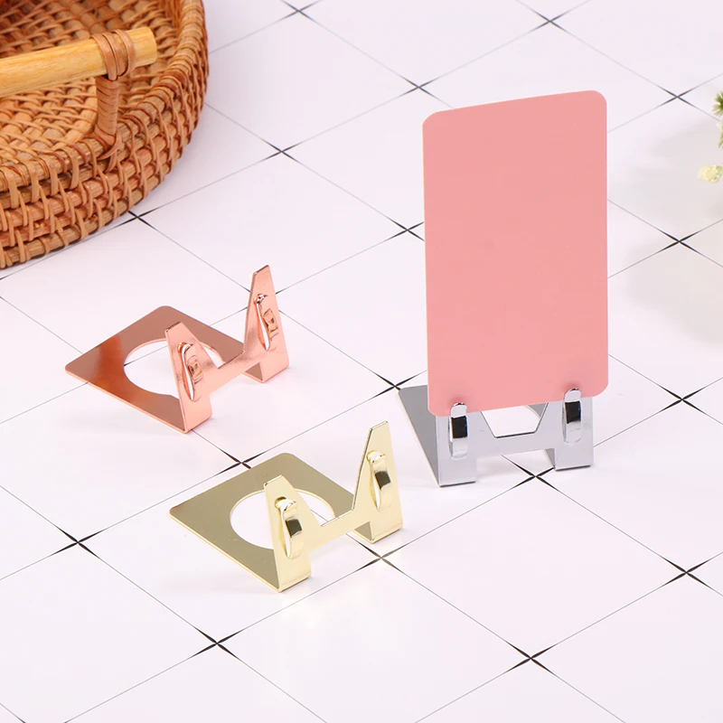 Metal Price Tag Label Clip Table Top Number Snap Food Name Card Sign Holder For Retailing tab folder