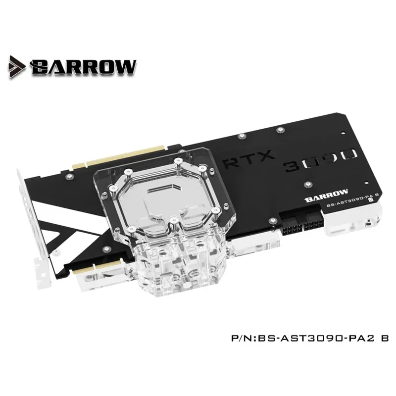 Barrow GPU Waterblok Voor ASUS TUF RTX 3090 3080 GAMING, Volledige Cover GPU Waterkoeler, watergekoelde Backplate, BS-AST3090-PA2