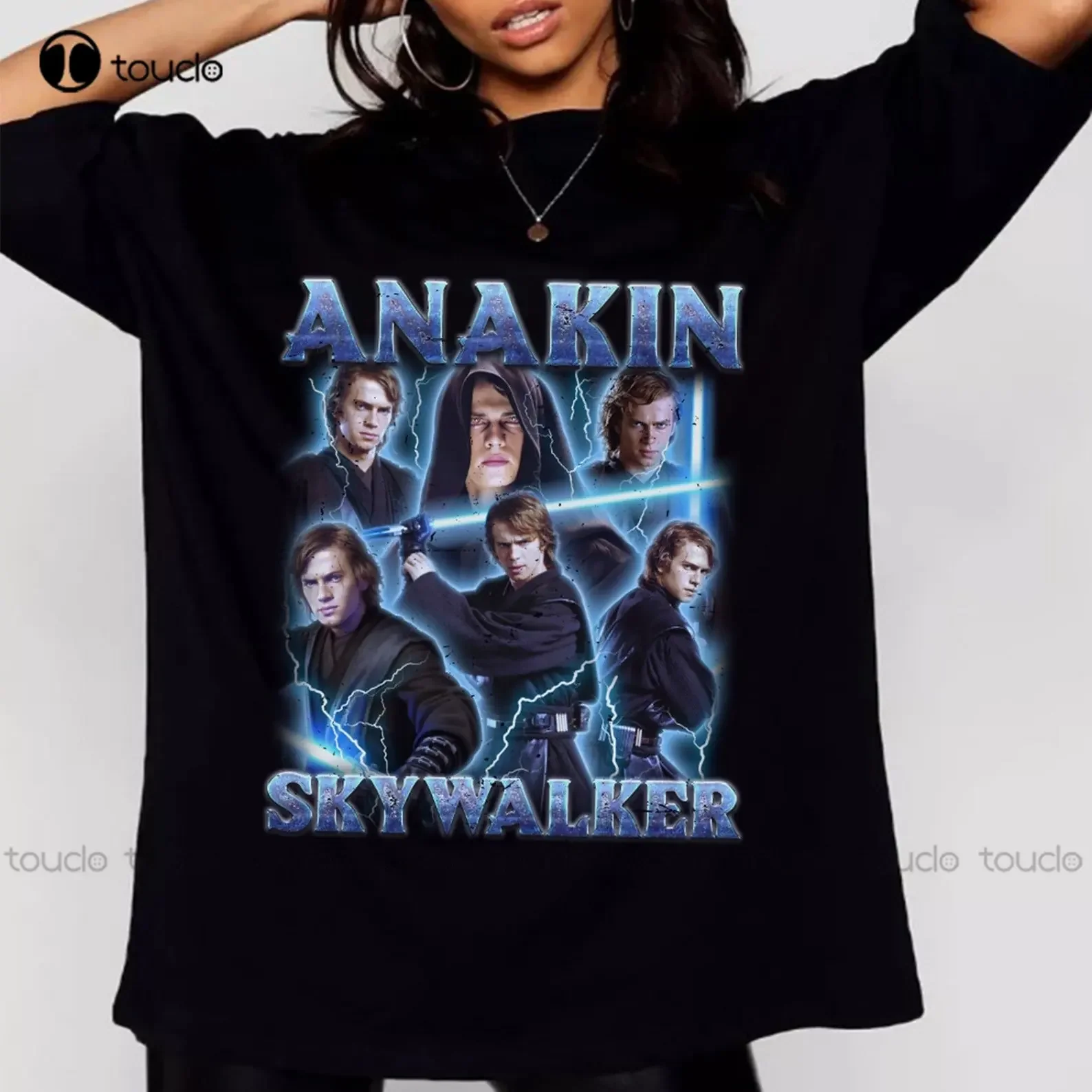 Anakin Skywalker Acid Wash Oversized Shirt Anakin Skywalker Shirt Couple Shirts Funny Art Streetwear Cartoon Tee Custom Gift