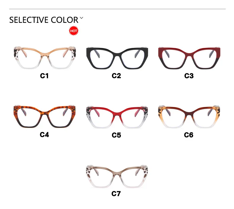 Cat Eye Photochrome Myopie Gläser Frauen Outdoor Drehen Grau Kurzsichtige Brillen Weibliche Klassische Rezept Optische Gläser – Detail 11