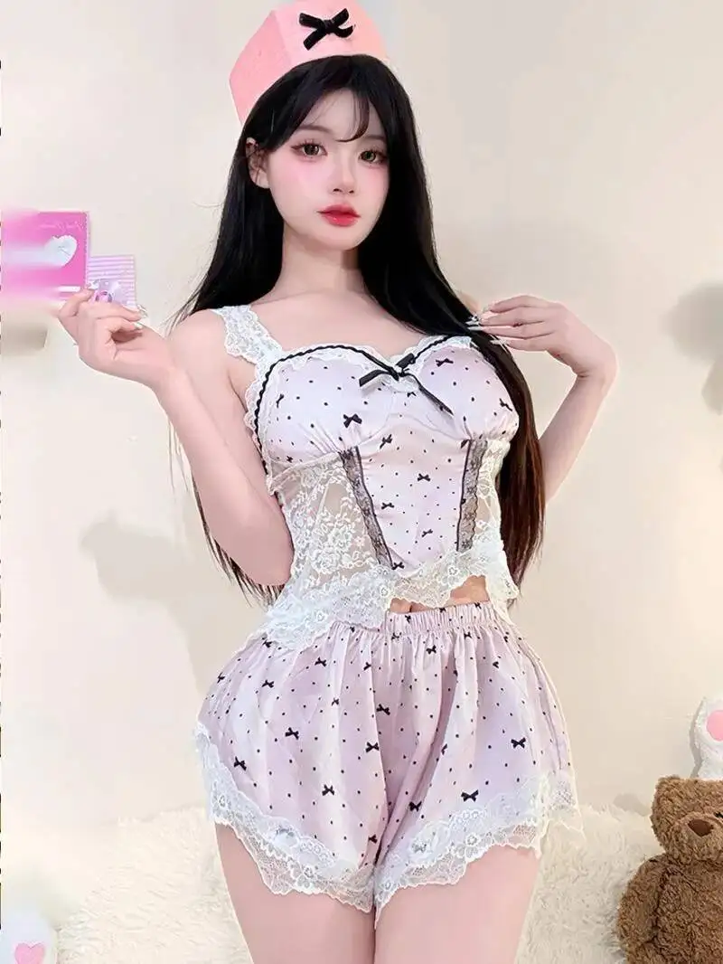 

Сексуальная ночная рубашка больших размеров для женщин, летний тонкий стиль с подушечками на груди, шорты-бретельки для девочек, домашняя одежда, новая модная женская одежда YTN8