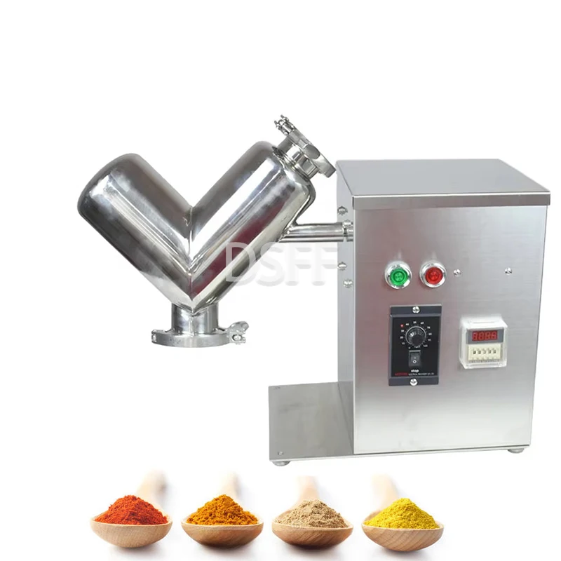 New Household Fully Automatic Powder Mixer V-Type Mixer Protein Powder Mixer