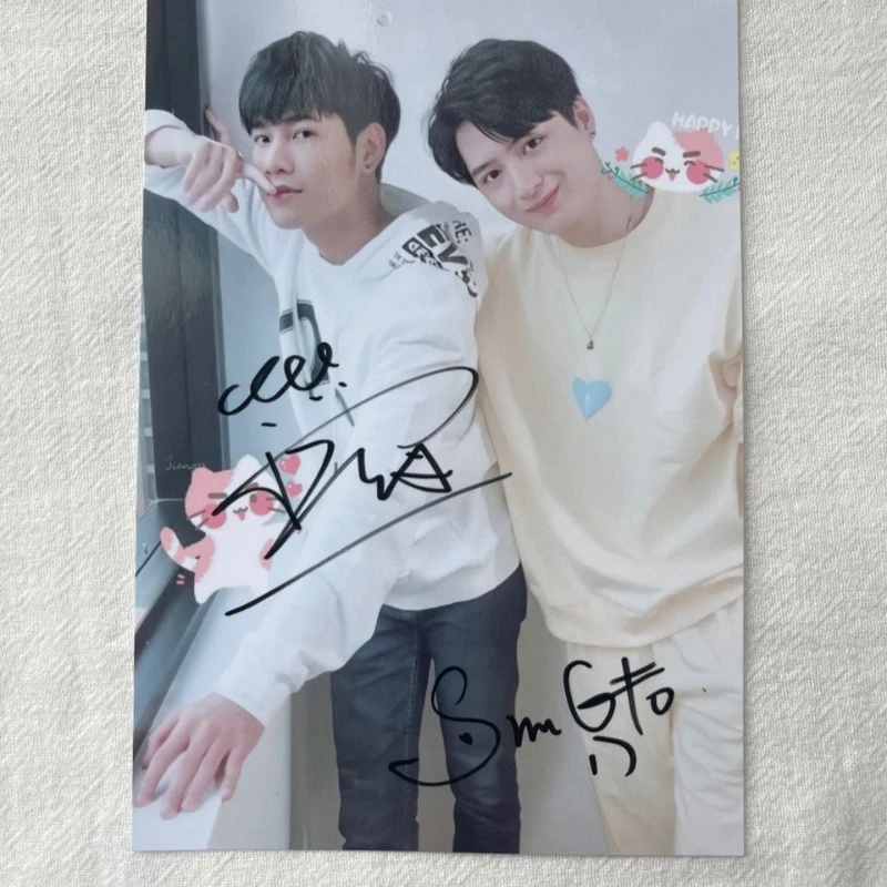 SingtoKrist Wang Huizhen Luo Zhongfan Poster Autographed Photo Thai TV The Ex-Morning Drama Stills Handwritten Signature Picture