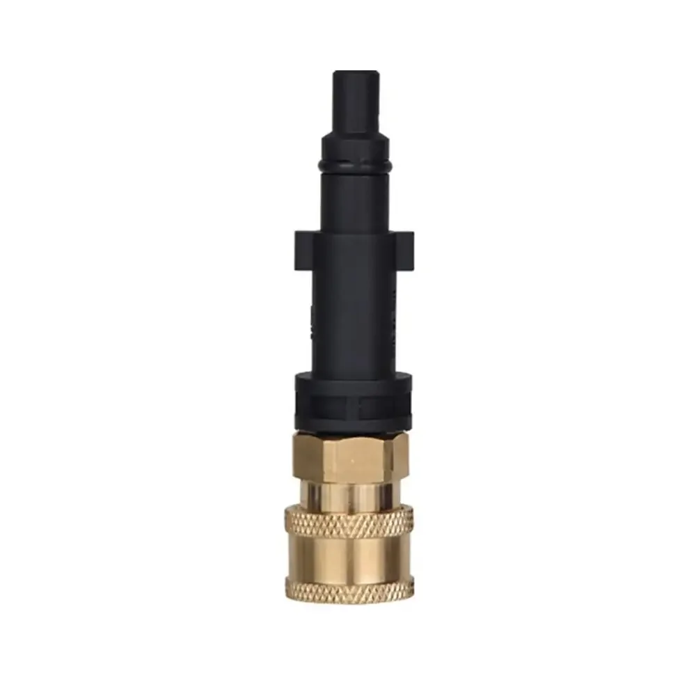 Adaptador de arandela a presión de liberación rápida, conector de antorcha de agua de 1/4 ", 12mm, accesorio de lavado de coche de latón, 1 Uds.